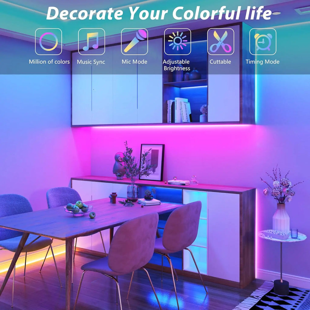 Led Strip Lights with 44 Key Remote Control 1m 5m 10m 20m RG