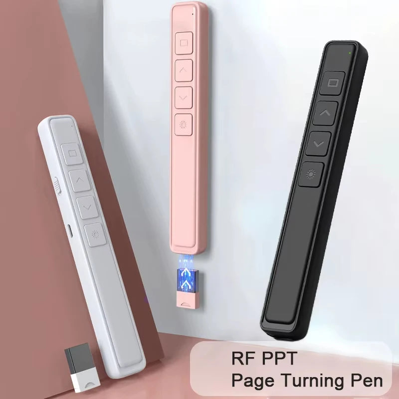 Wireless Presenter Page Turning Pen Laser Pointer PPT Stylus