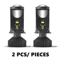 Y6 Turbo Fan H4 LED Headlights Car H4 Mini Projector Lens 6000K Super Bright 20000LM Hi Lo Beam Bulb LED Lights Car Light Lamp