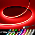 DC 5V USB COB Strip Width 8MM Flexible LED Strip Cabinet Lig