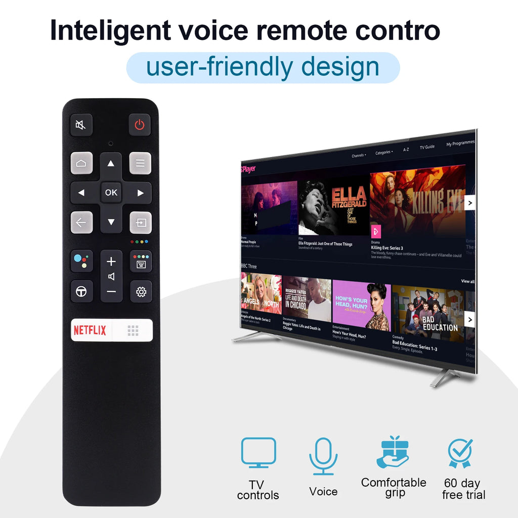 Replacement Remote Control RC802V FMR1 for Fortcl TV 65P8S 4