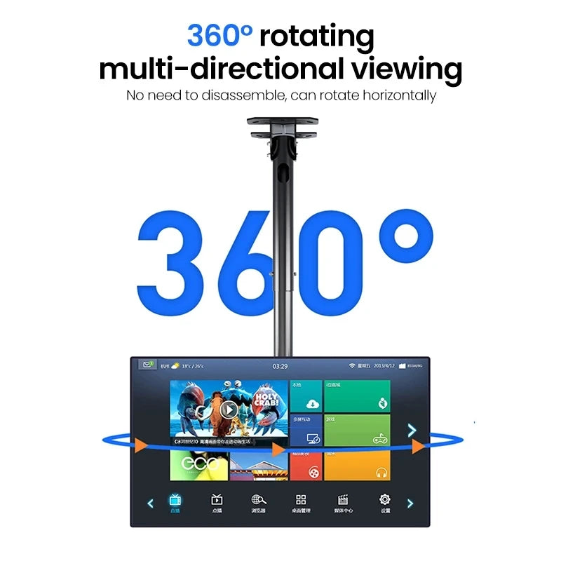 BEISHI TV Ceiling Mount Adjustable Bracket Fits Most LED LCD