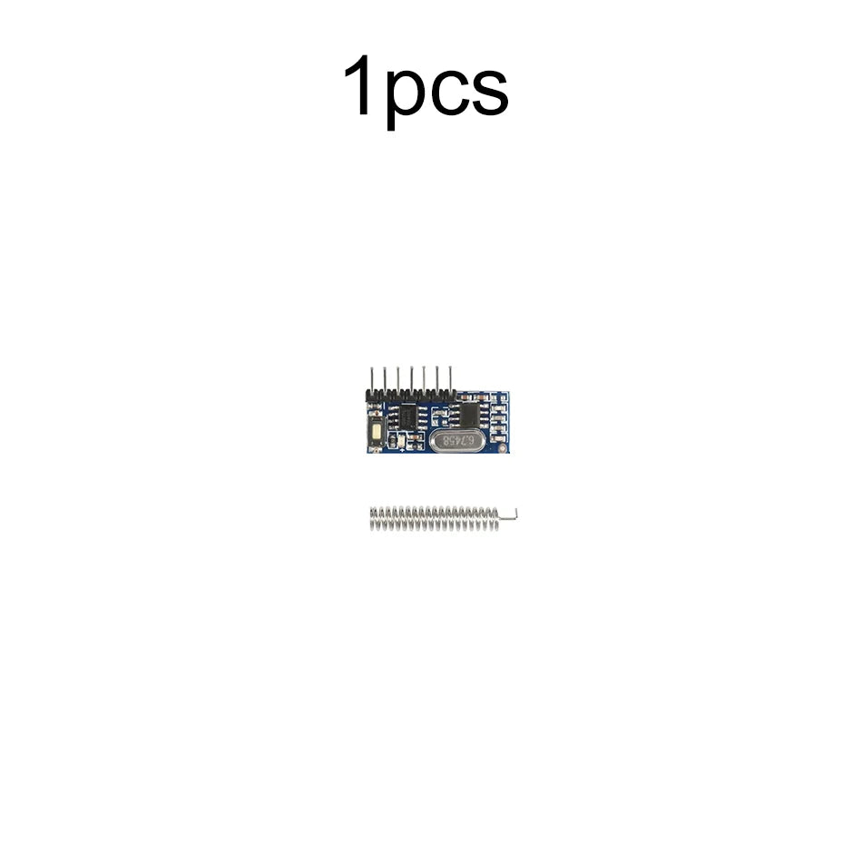 QIACHIP 433mhz Wireless Wide Voltage Coding Transmitter + Decoding Receiver 4 Channel Output Module For 433 Mhz Remote Controls