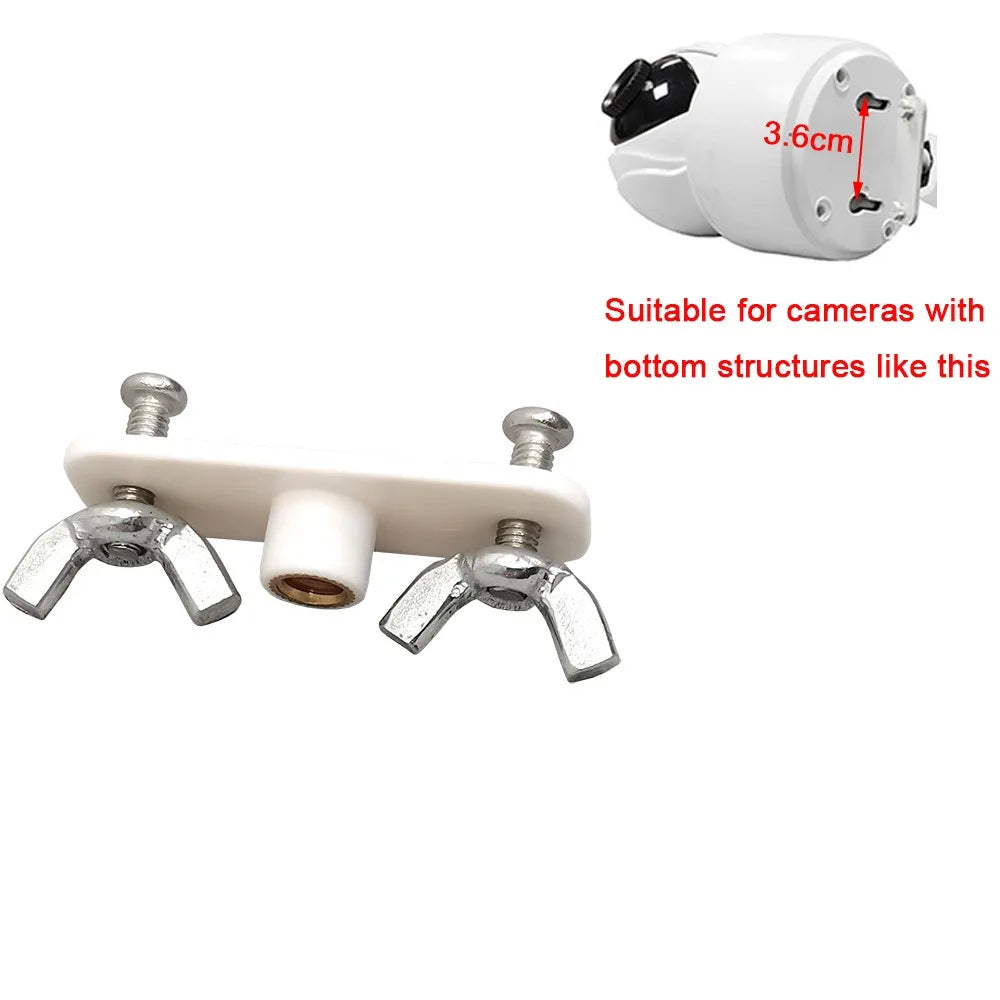 With 1/4 Screw 360 Rotation Mini Camera Holder No Punching Adjustable Monitor Bed Bracket Clip Fixation Camera PTZ Stand