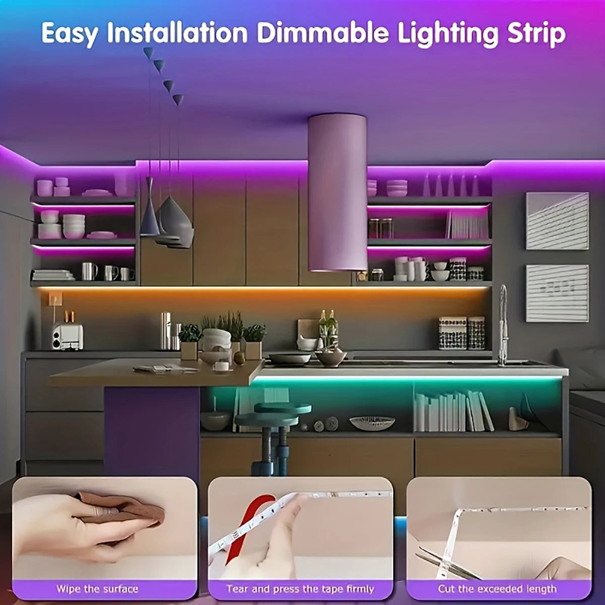 Led Strip Lights with 44 Key Remote Control 1m 5m 10m 20m RG