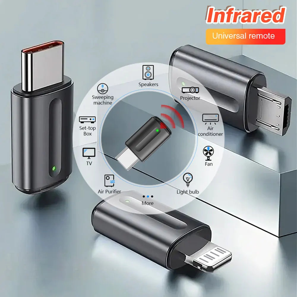 Smartphone Infrared Transmitter Type-C/Lightning/Micro Smart