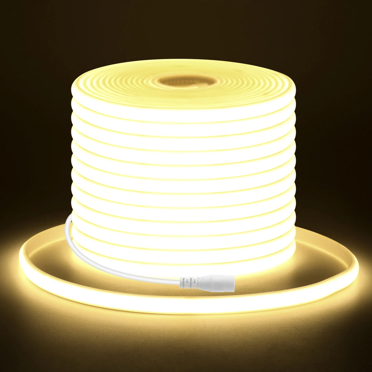 12V 24V COB LED Strip 320LEDs Flexible Neon Tape Light IP67 Waterproof LED Ribbon Rope Density Linear Light with Adhesive Tape