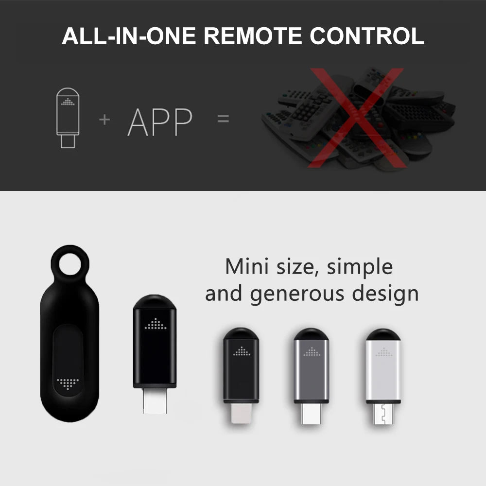 Smartphone Remote Control Phone IR Blasters TypeC USB Infrar