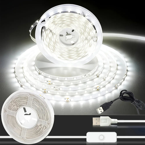 1-5m 5V LED Strip Lights USB 2835 SMD TV Backlight Tape Warm
