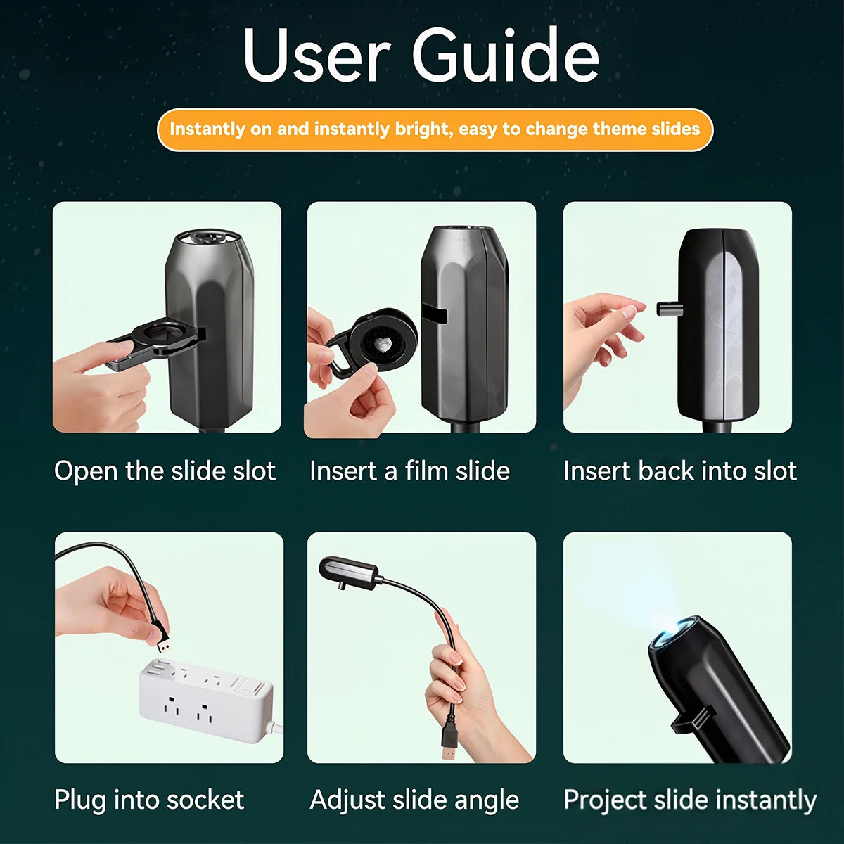 Starry Sky Projection Light 5 Patterns LED Planet Aurora Moo