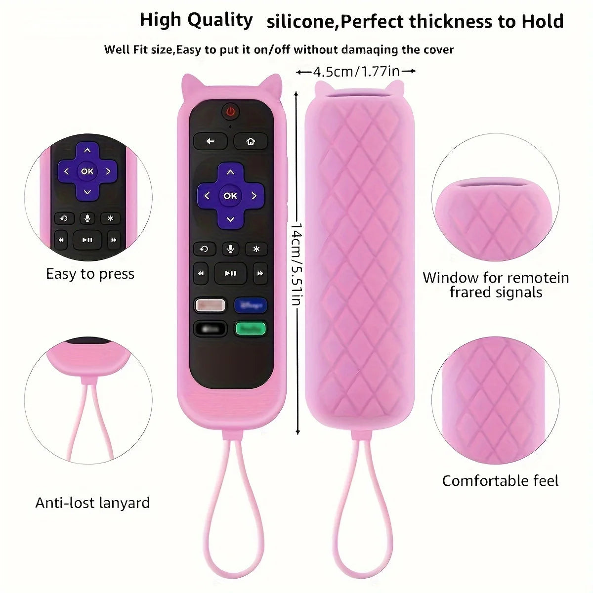 Glow in the Dark Cute Cat s Ears Shaped Silicone Universal R