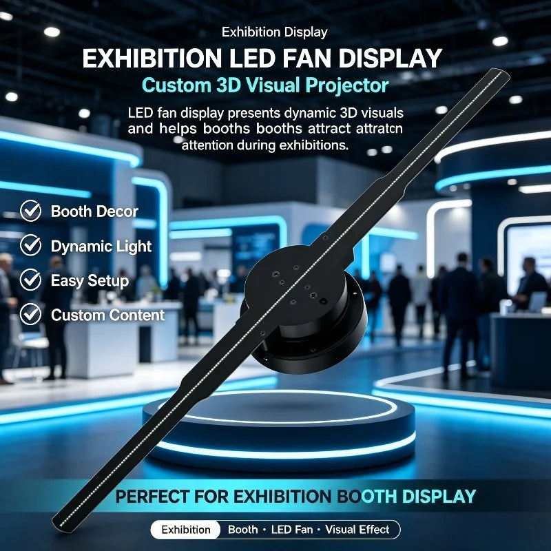 3D Holographic Fan Mobile Remote Control Custom Icon DIY Vid