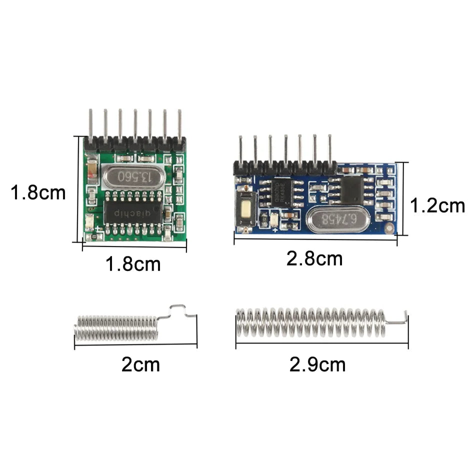 QIACHIP 433mhz Wireless Wide Voltage Coding Transmitter + De