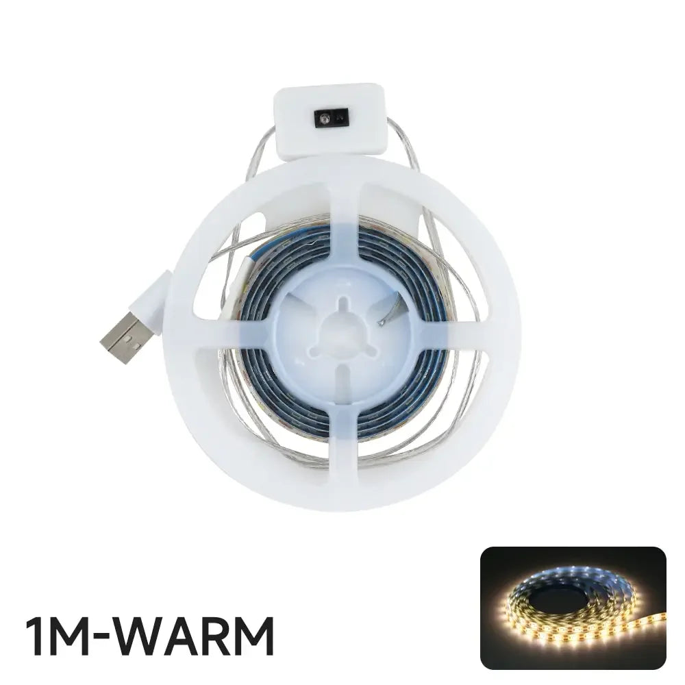 1-5M LED Lights Strip DC 5V USB Gesture Control 60 LEDs/m Backlight Dimmable Sensor Night Lights TV Kitchen Under Cabinet Lamp