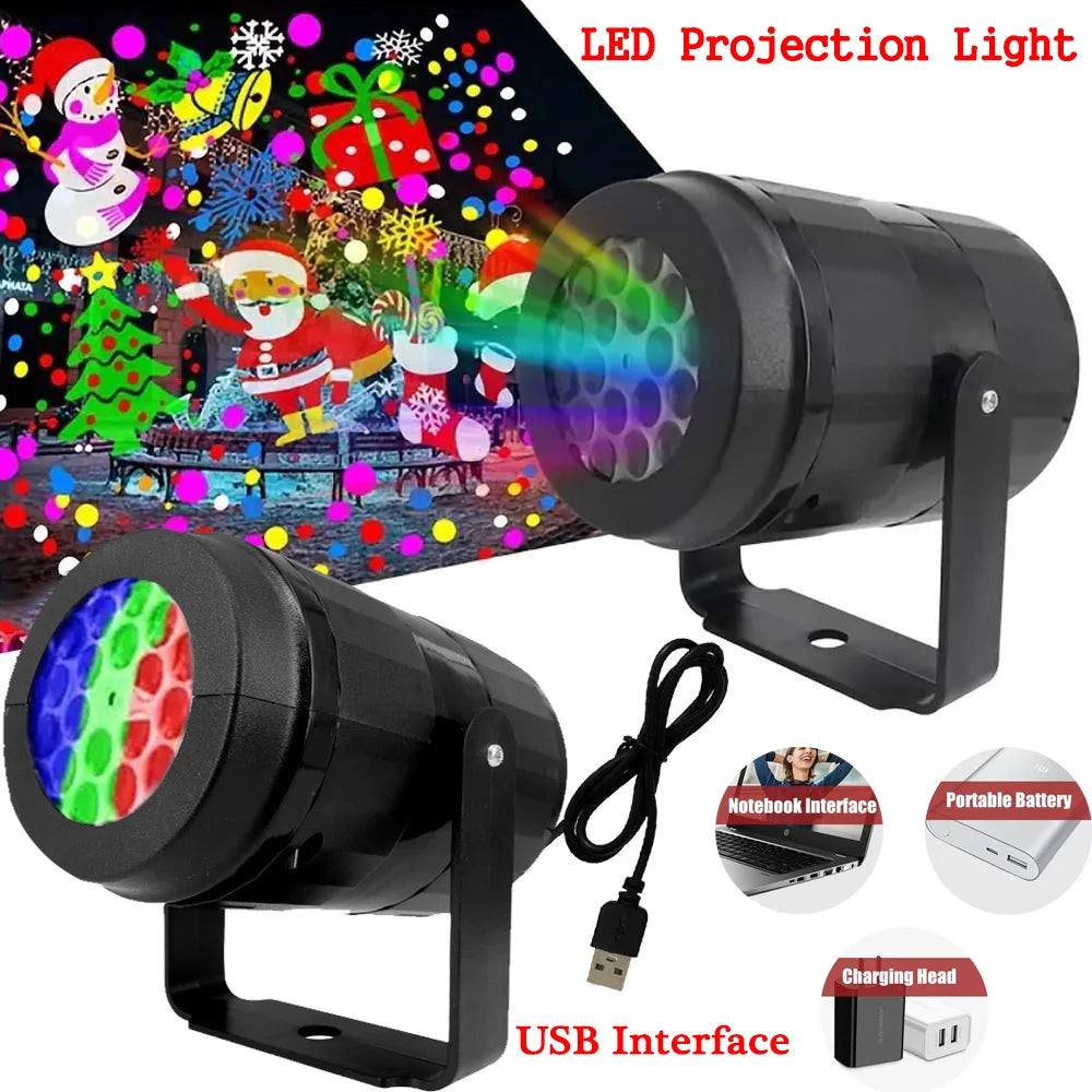 16 Pattern Christmas Projector Lights Outdoor/Indoor Holiday