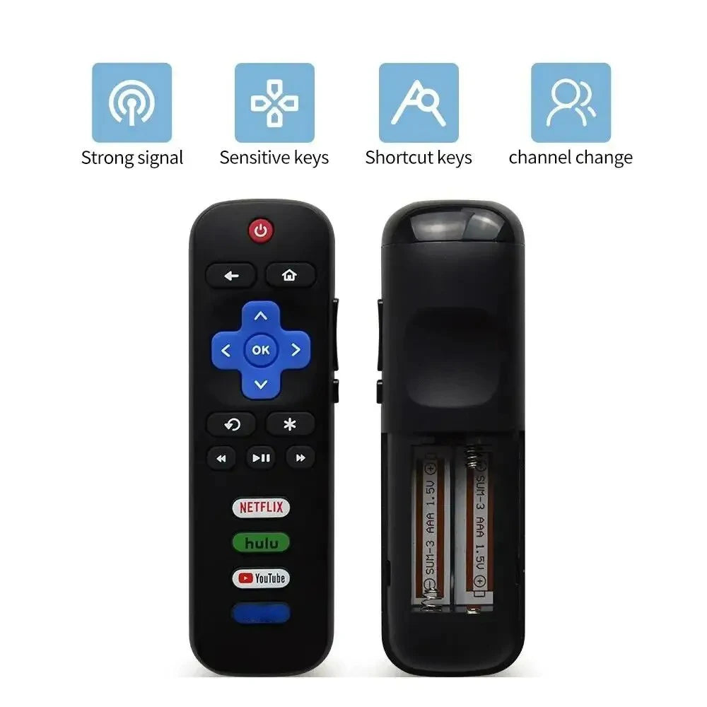 New RC280A Remote Only For Roku TV For TCL Hisense Onn Phili