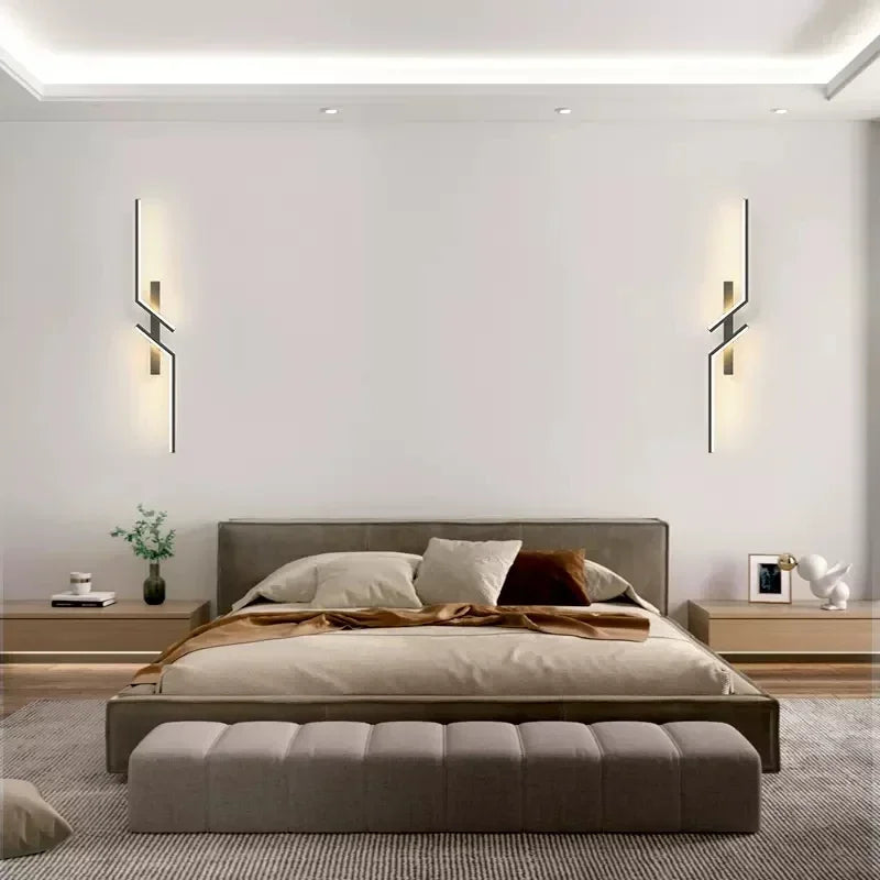 LED Wall Light Modern Minimalist Strip Lighting for Bedroom 