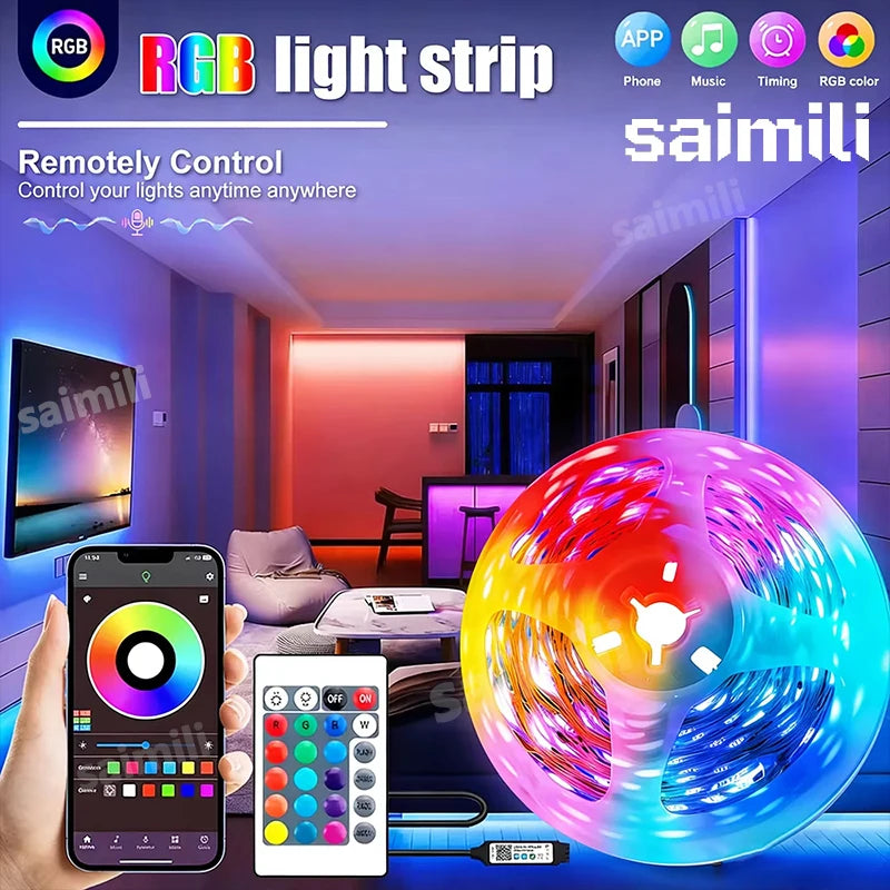 5V LED Strip Lights USB RGB 5050 LED Light Strip Music Sync 
