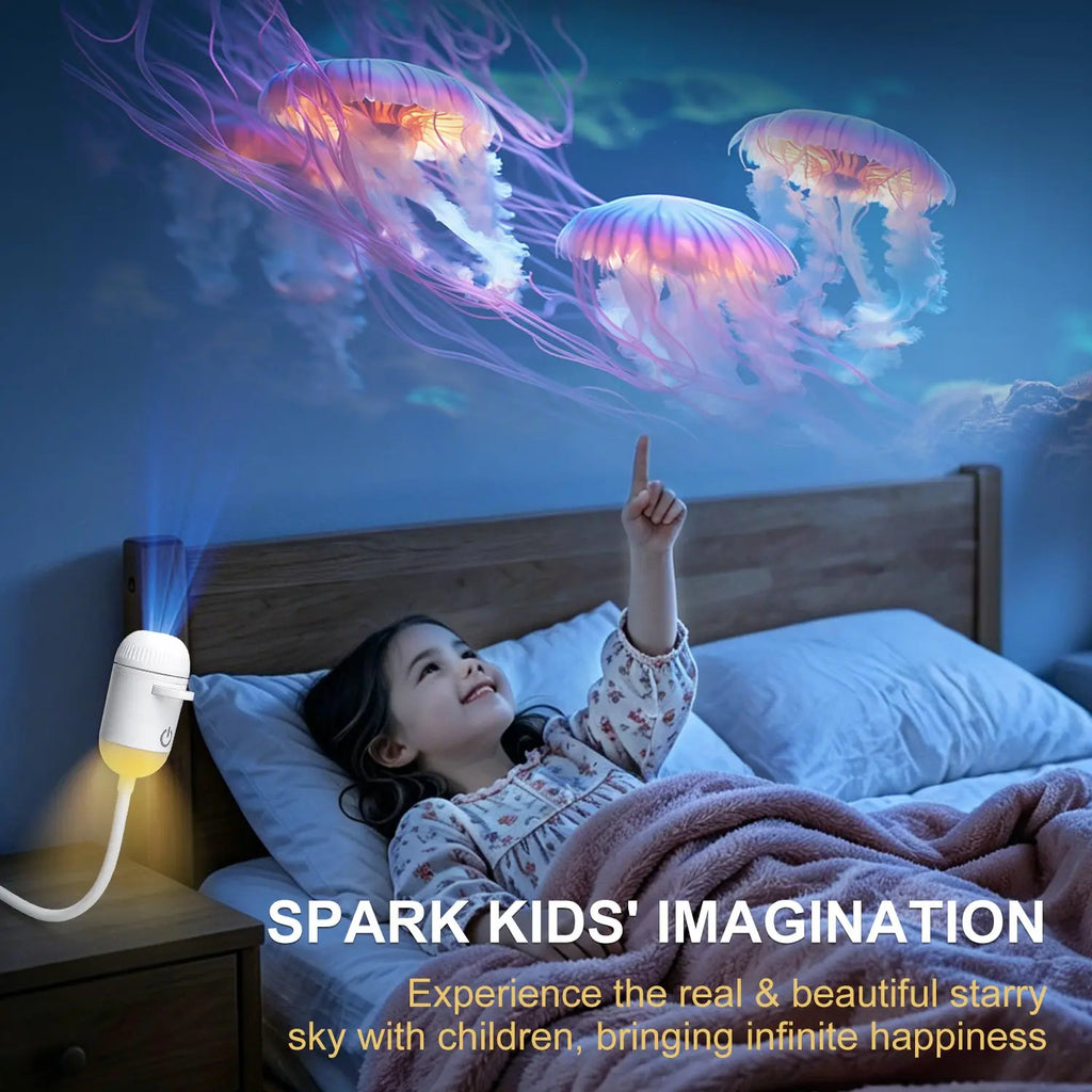 USB Mini Galaxy Projector Night Light 2-in-1 Starry Sky Ambi