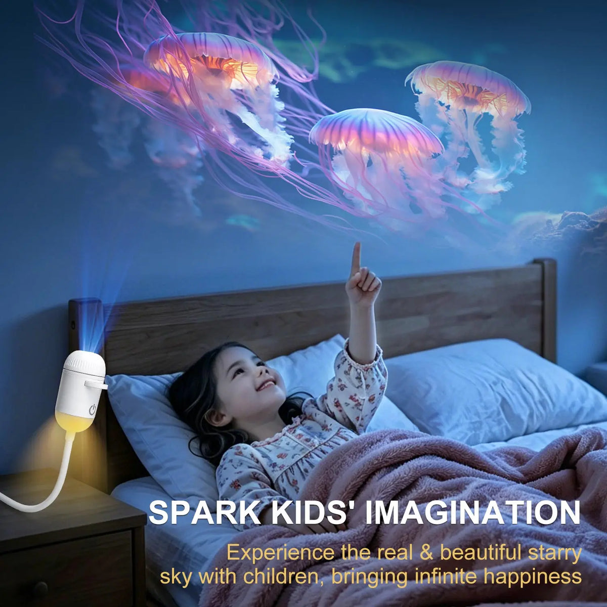 USB Mini Galaxy Projector Night Light 2-in-1 Starry Sky Ambi