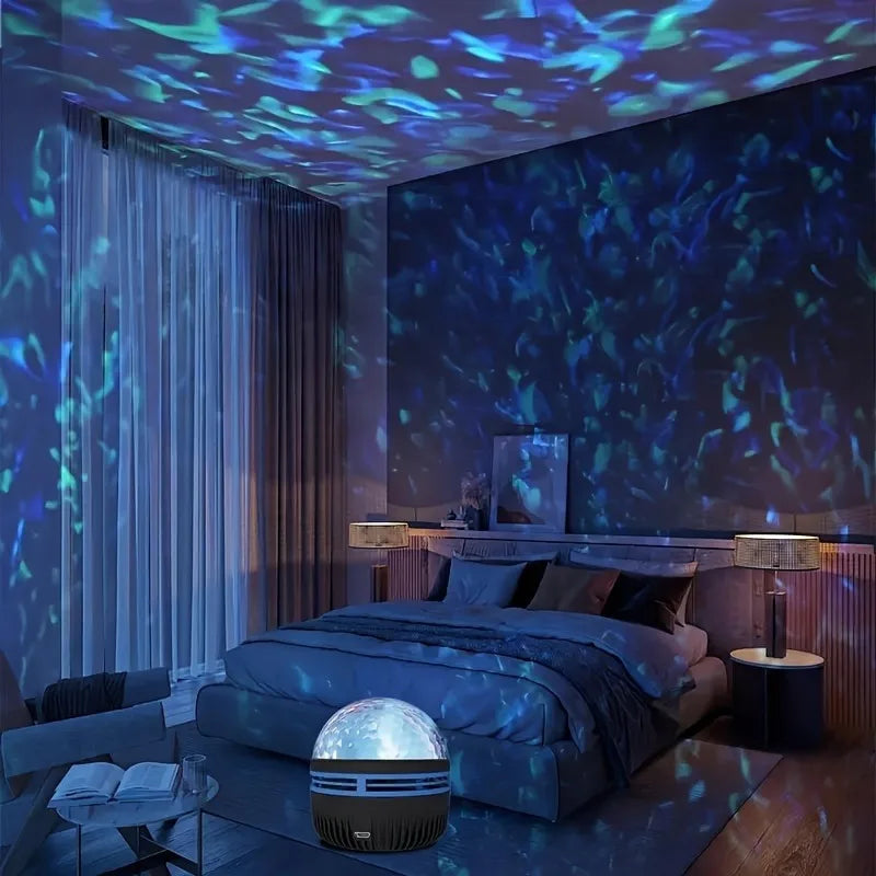 1pc Vibrant Water Ripple LED Projection Light Remote Control