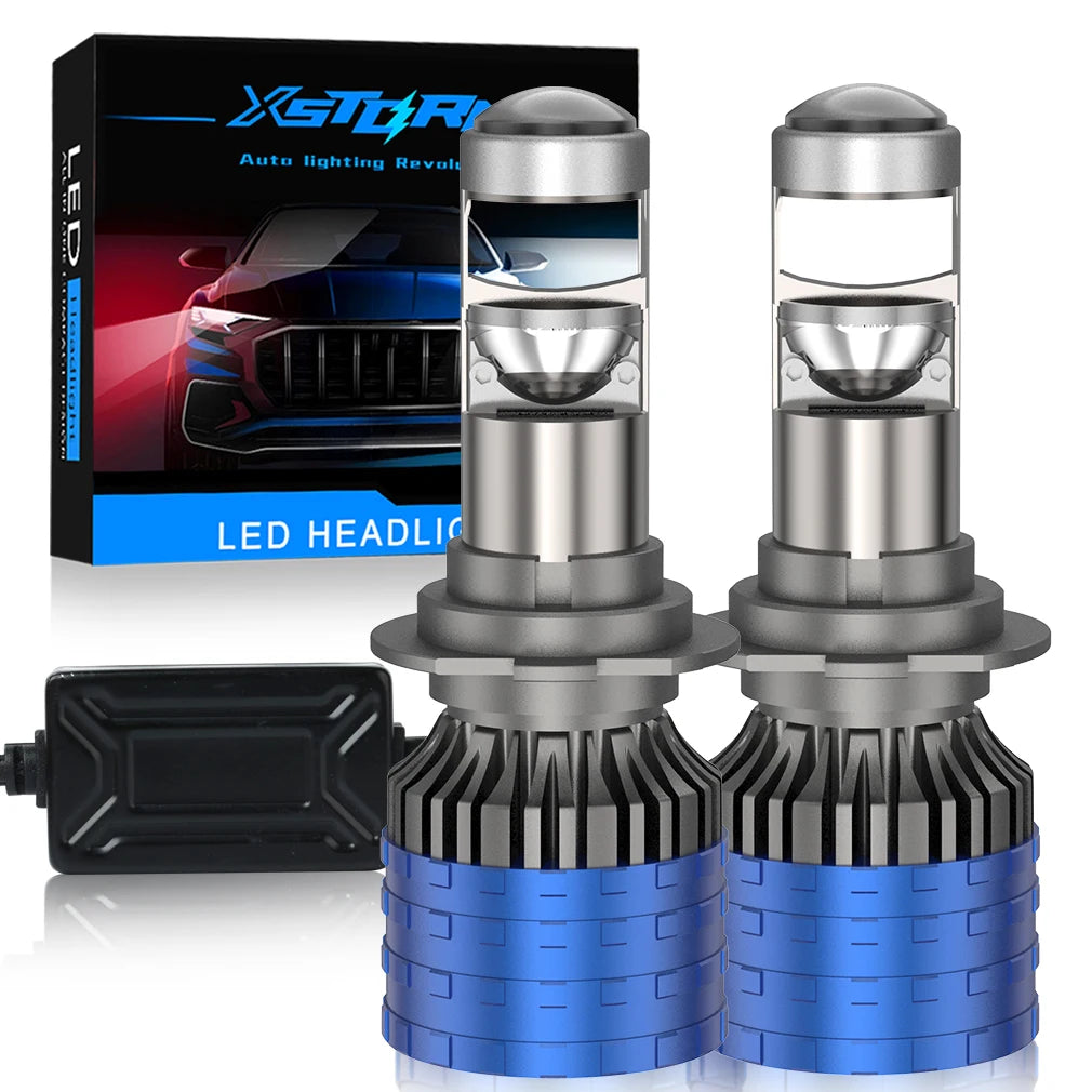 XSTORM H7 LED Projector Lens Headlights H4 H11 9005 9006 LED Canbus Car Lights Bulbs 80000LM 300W Auto/Moto Lamp Fog Light