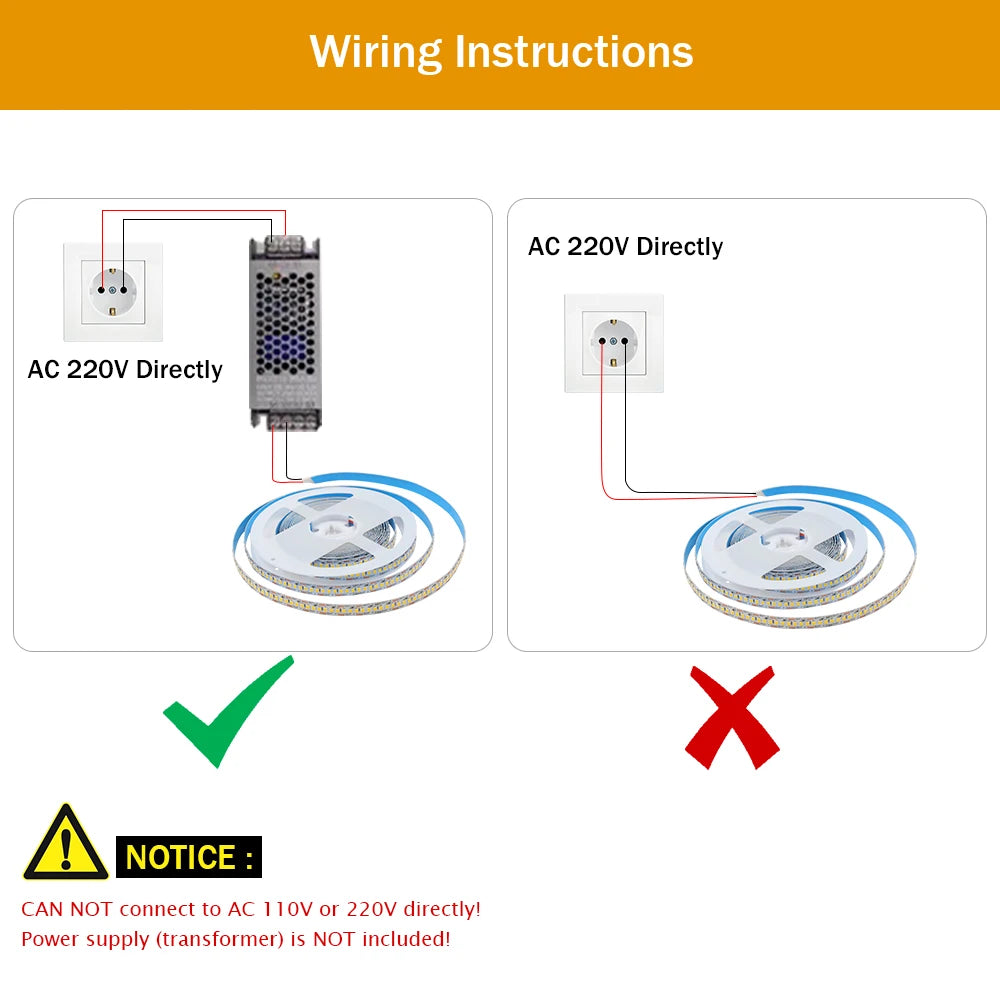 DC 5V 12V 24V Led Strip SMD 2835 120 180 240 LEDs/m Diode Ta