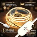 DC5V USB COB LED Strip 1-5M 320LEDs/M Touch Dimmer Flexible 