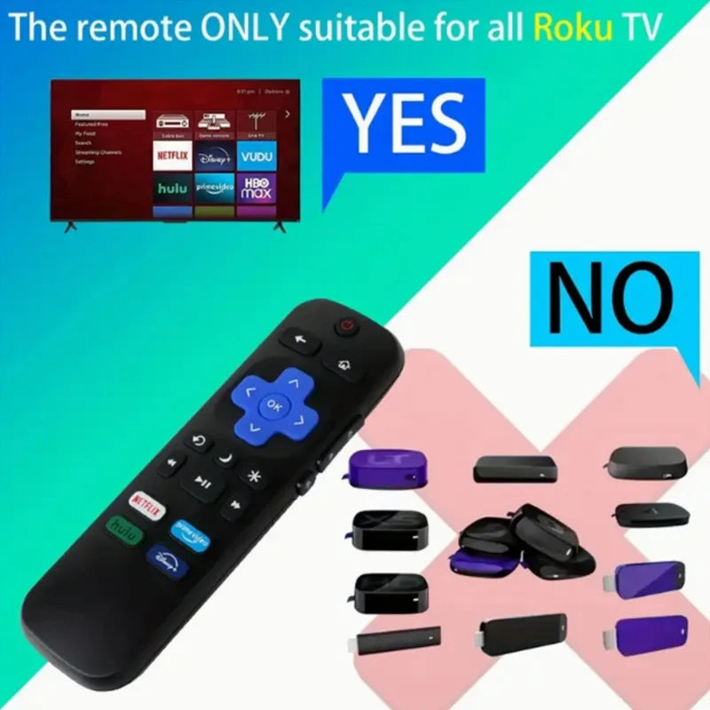 1/3 Pcs New Replacement Remote Control Fit For All Roku TV C