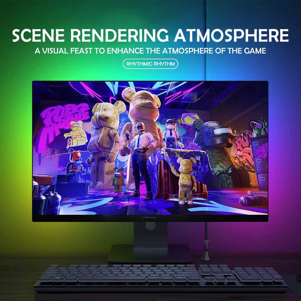 RGB Gaming Lights Strip Monitor Backlight LED Display Sync P
