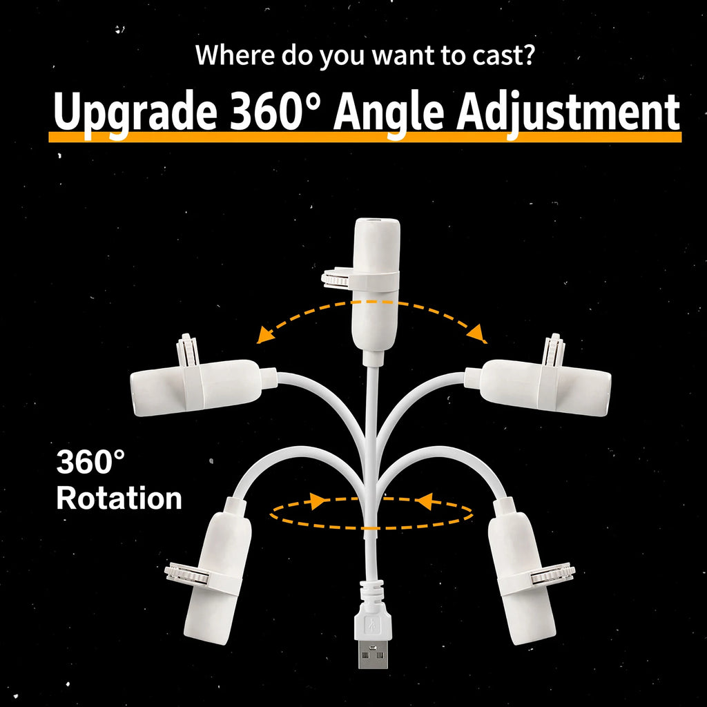 Starry Sky Light USB Plug in 360 Rotating Projector Night Li