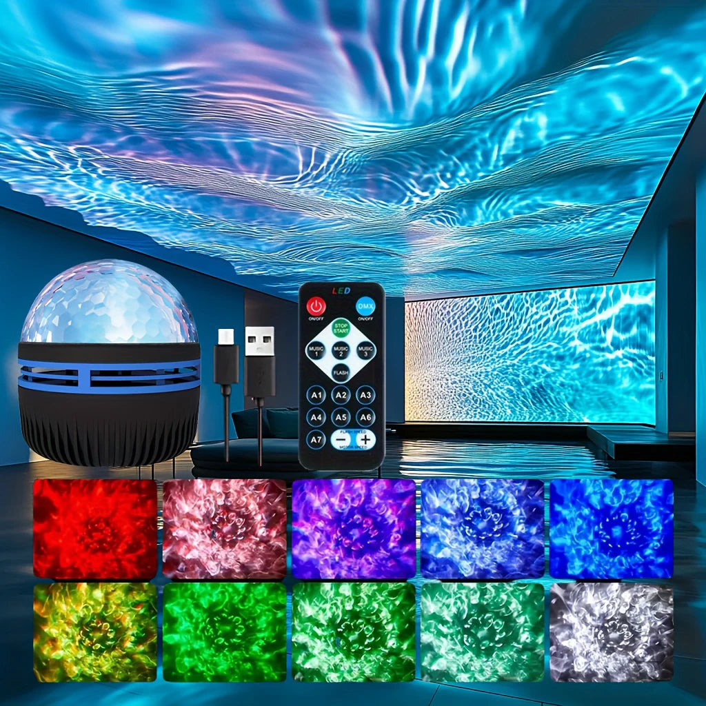 Galaxy Starry Projector LED Night Light Remote Control RGB W