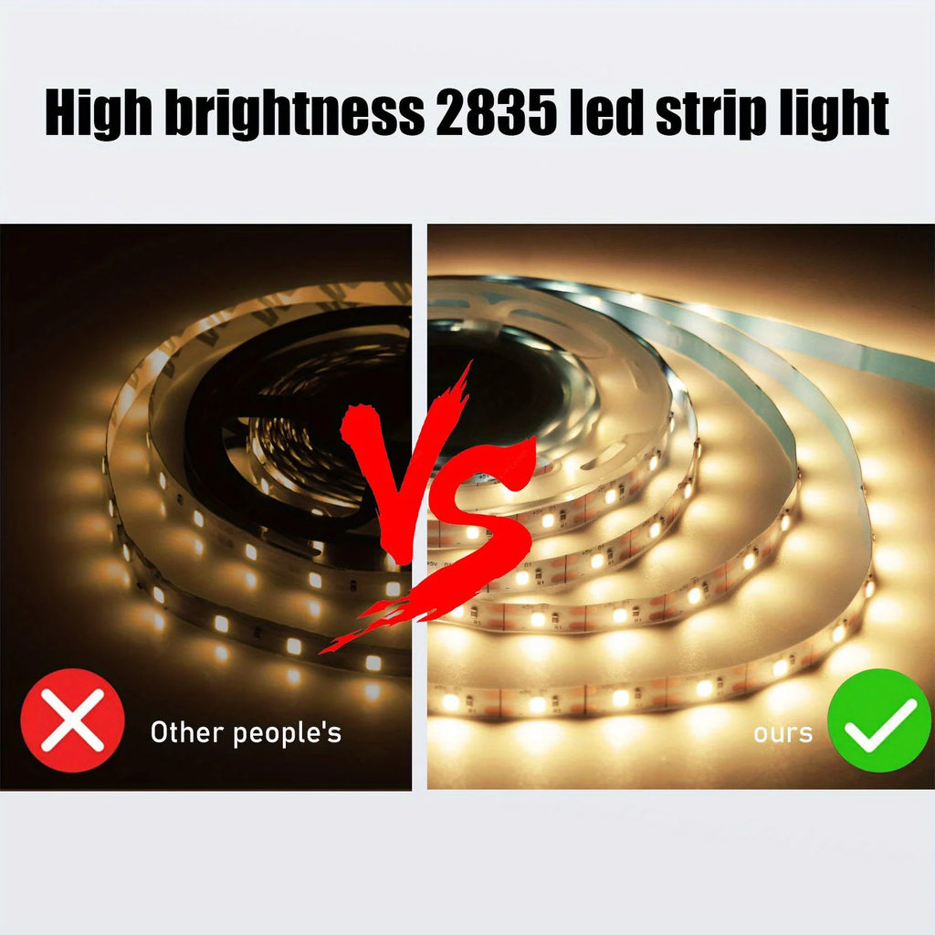 1-5m 5V LED Strip Lights USB 2835 SMD TV Backlight Tape Warm