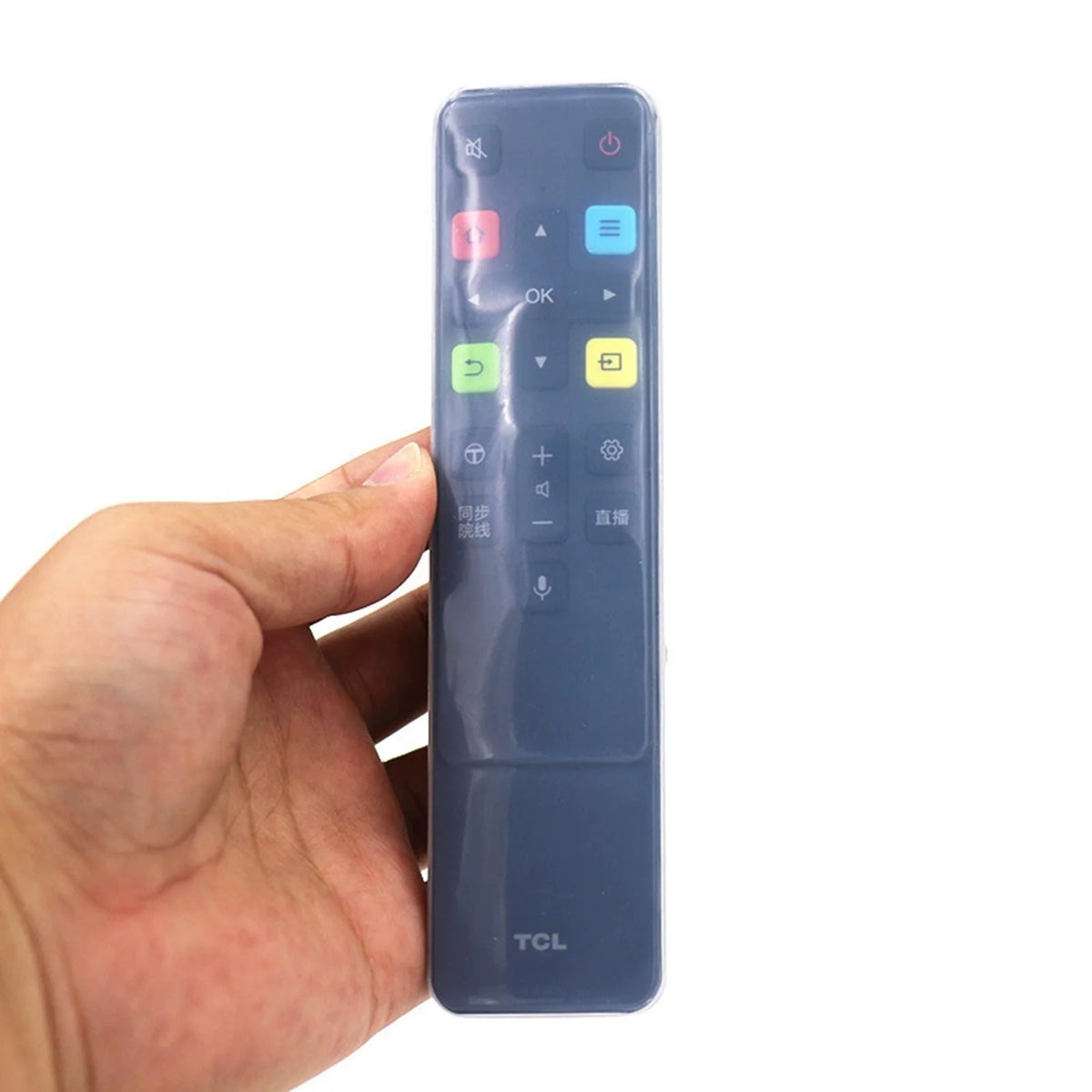 Transparent Silicone Smart TV Remote Cover for Shockproof Dustproof Waterproof Protective Case Universal Fit