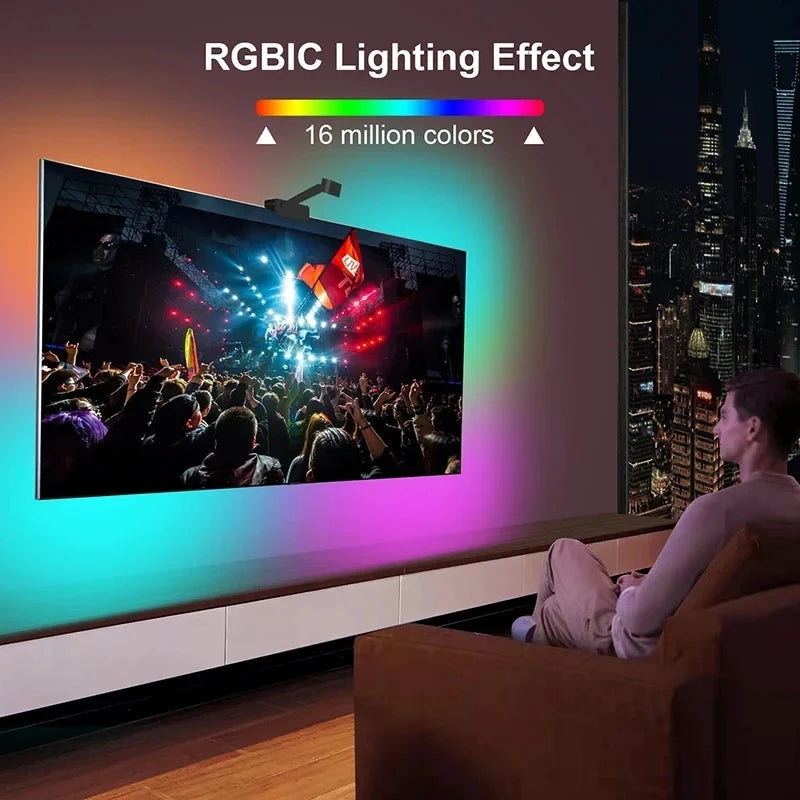 Ambilights Tv Kit 5V Rgbic Smart Usb Ambilight For Tv 3.8M 5