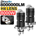 8000000LM 8000W H4/9003/HB2 LED Headlight Bulb Projector Len