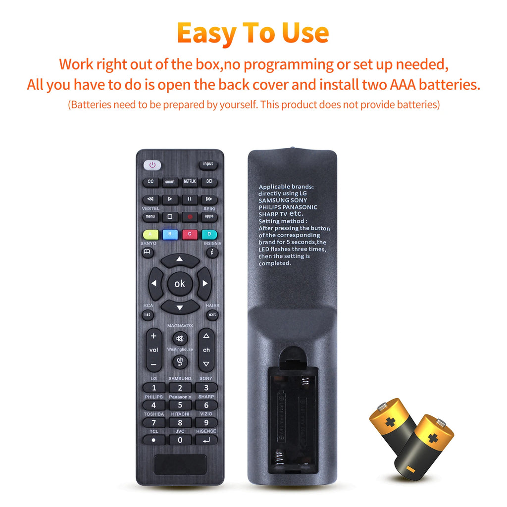 Universal G006 TV Remote Replacement Control for LG and Many Brands
