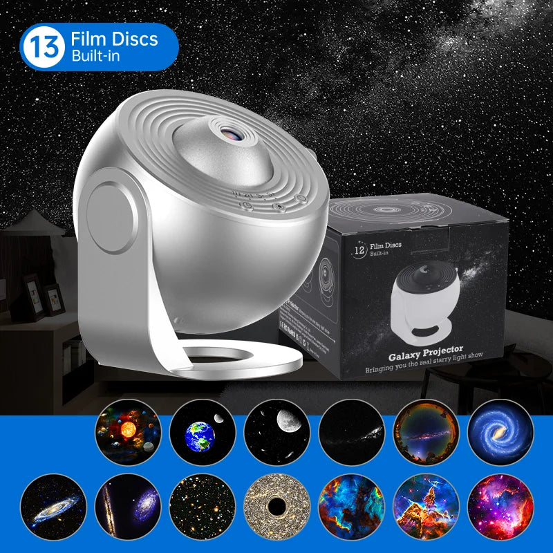 Night Light Galaxy Projector Starry Sky Projector 360 Rotate Planetarium Lamp For Kids Bedroom Valentines Day Gift Wedding Deco