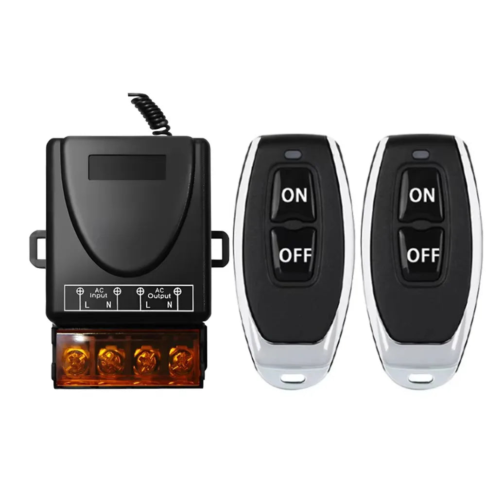 RF 433Mhz Wireless Remote Control Switch AC 72V-220V Relay Motor Water Pump Door Access System Wireless Switch Car Power