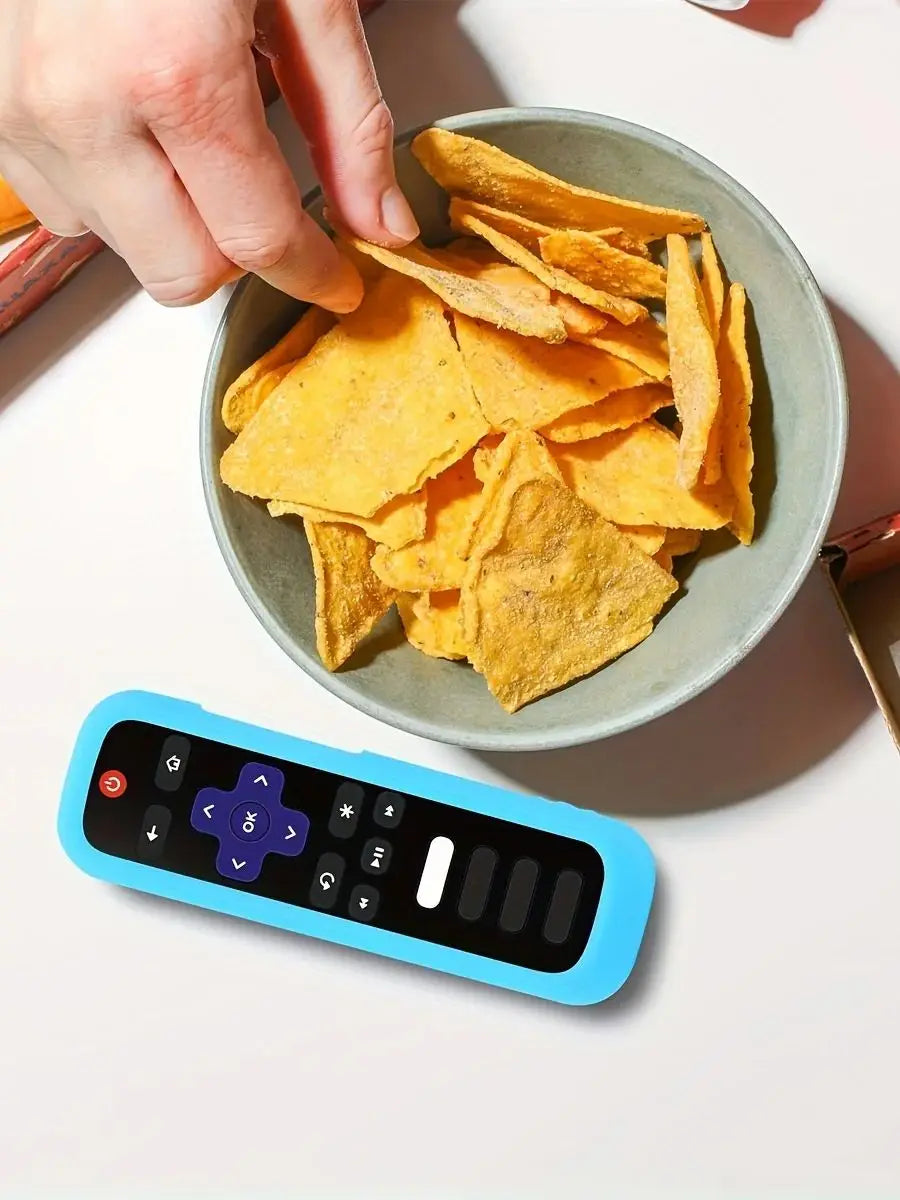 1/2/3 piece set of luminous silicone remote control with rop
