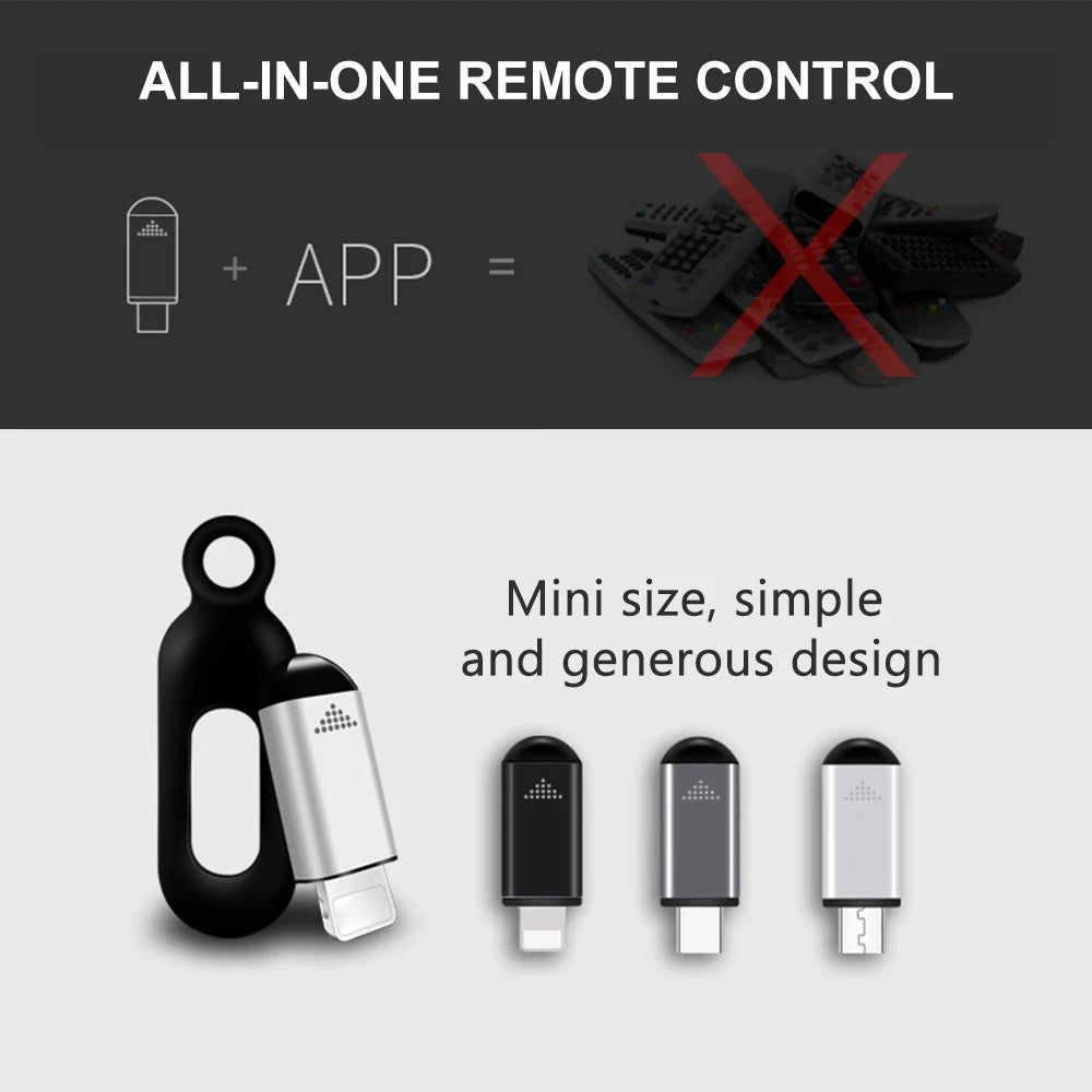 Smart Phone Infrared Transmitter Universal Mini Remote Contr
