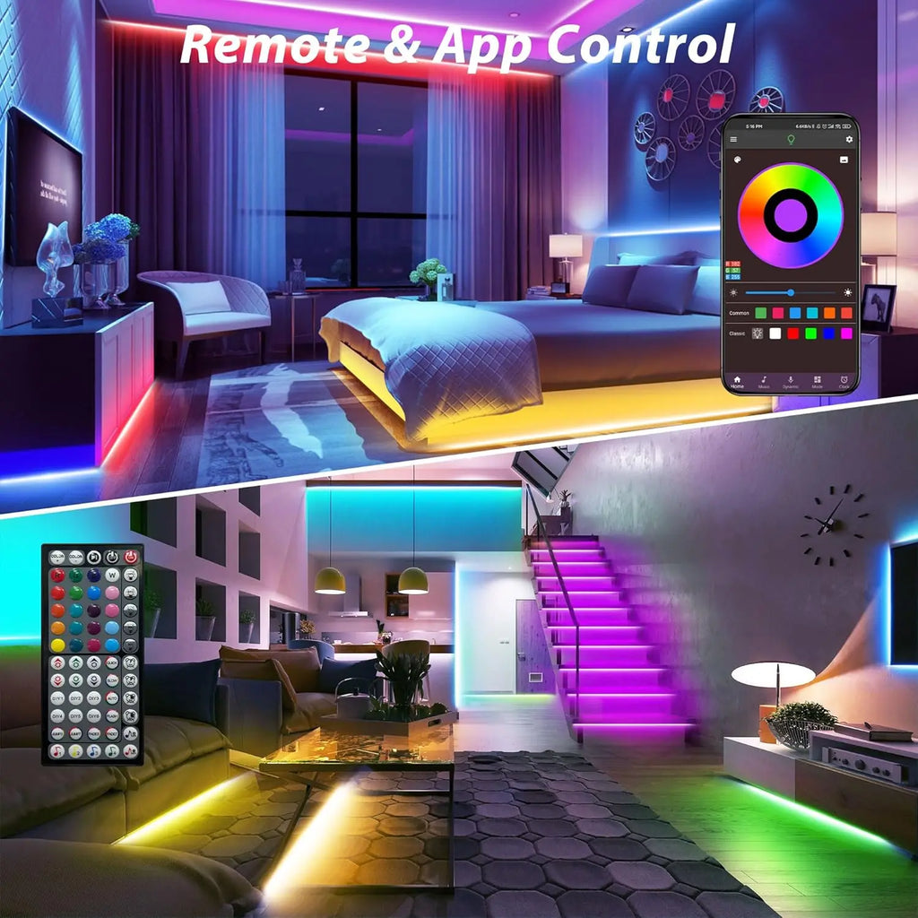 Led Strip Lights with 44 Key Remote Control 1m 5m 10m 20m RG