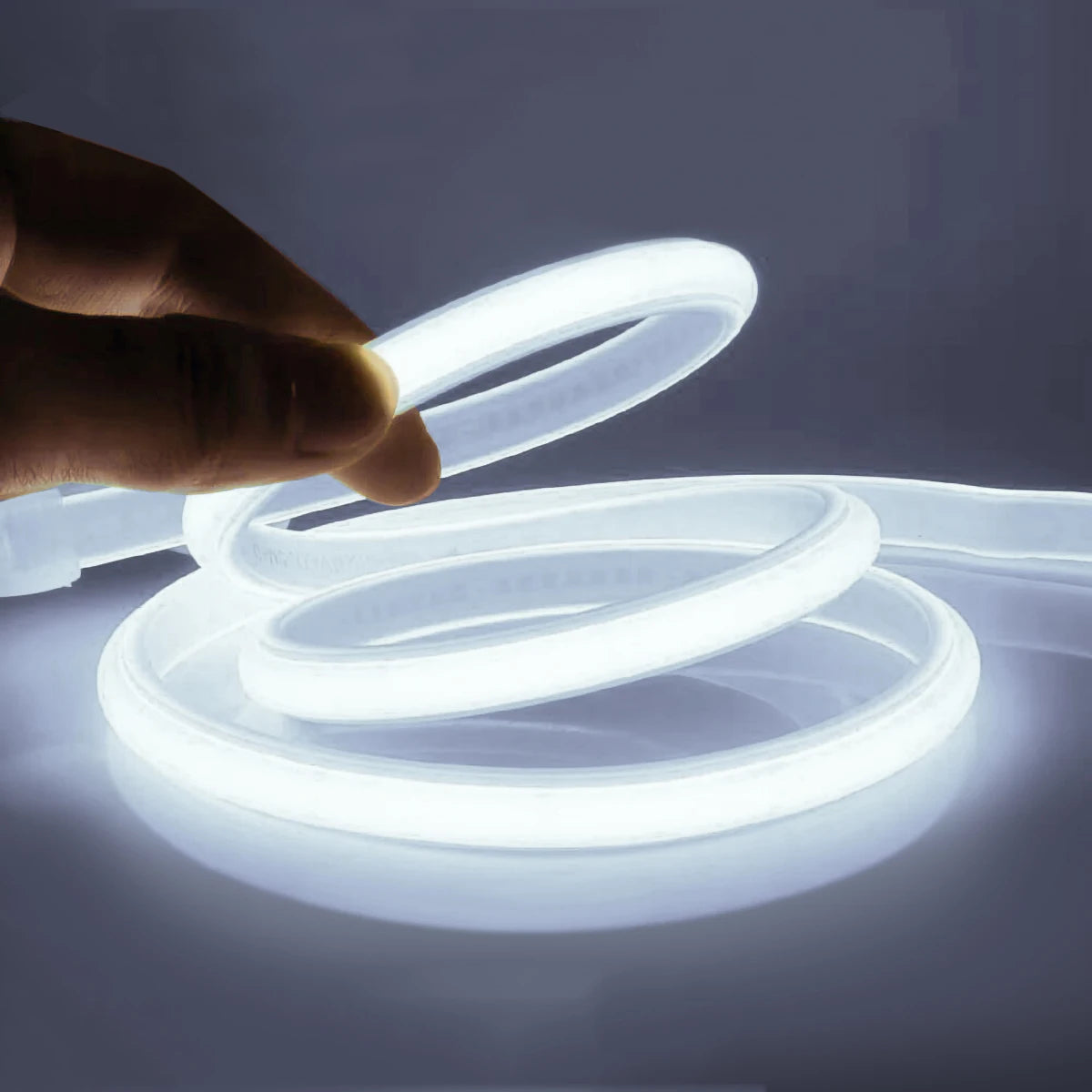 110V 220V Cob LED Tape Outdoor Waterproof Christmas Decor 5/10/20/30M Neon Led Strip with Switch Garden Lights For Kitchen Room