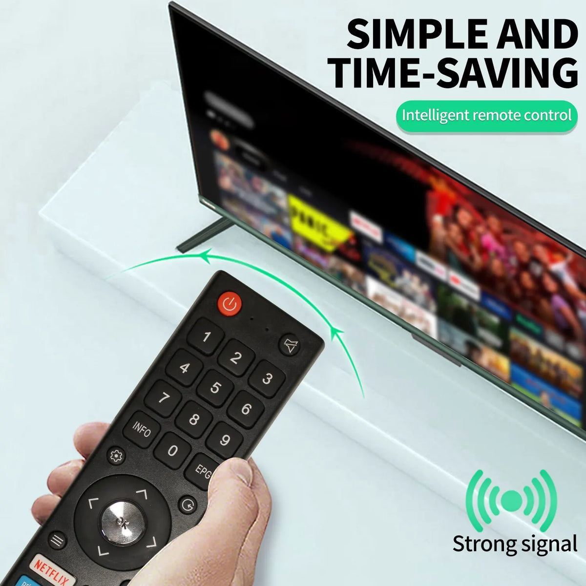 GCBLTV02ADBBT Remote Control Replaced Fit for CHIQ TV Remote