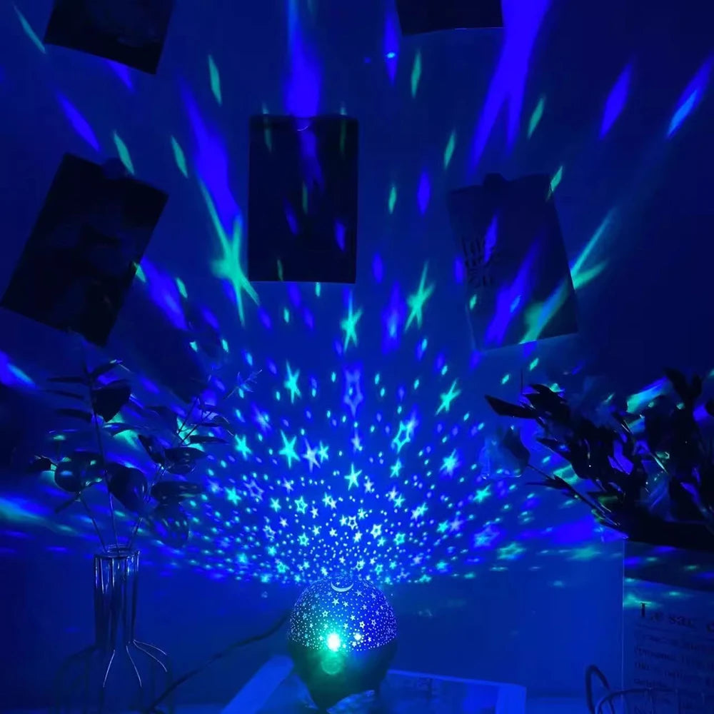7 Modes RGB Night Lights LED Projector Light Starry Moon Pro