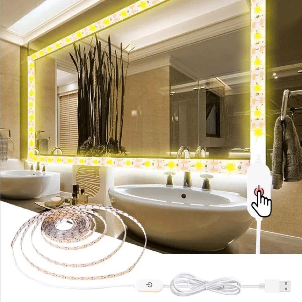 Dimmable 5V LED Strip Lights SMD2835 3528 60Leds/m Waterproo