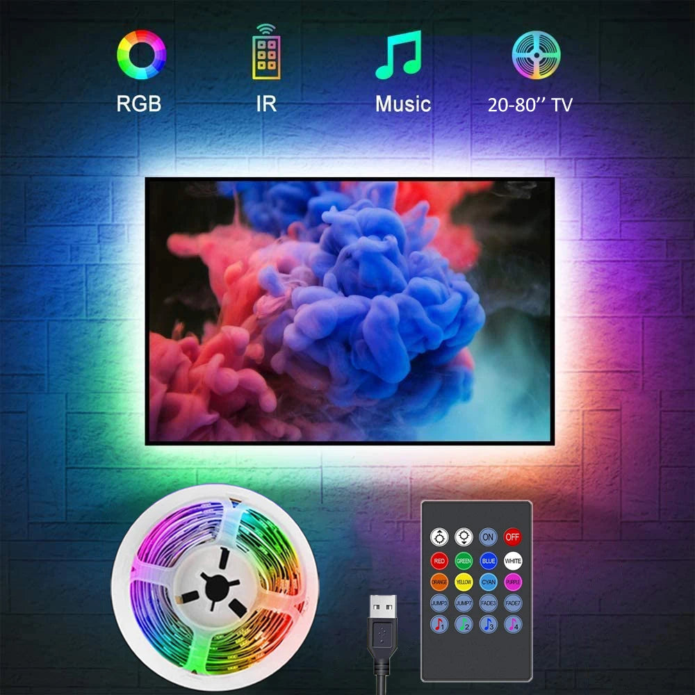 RGB Led Strip Lights Music Sync Led Lights for TV USB 5V Led