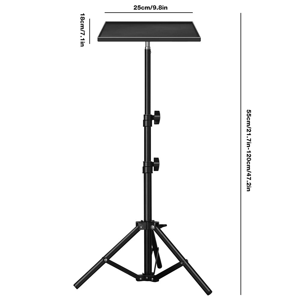 Projectors Tray 1/4inch Thread Tripod Tray Height Adjustable