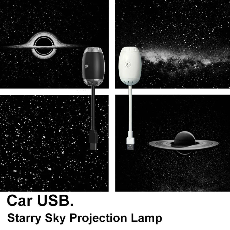 Galaxy Projector USB Night Light Car Mood Lights LED Starry 
