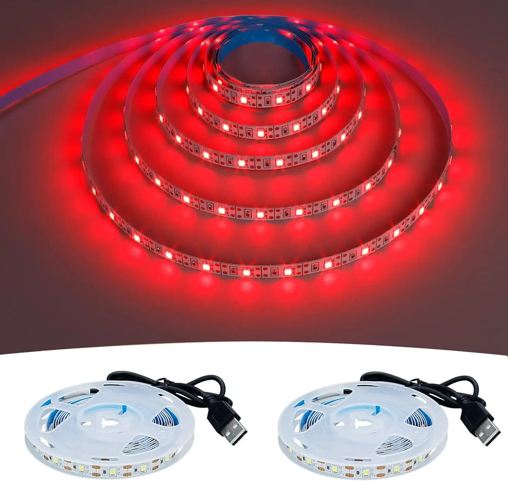 DC 5V USB LED Strips 2835 Warm White LED Strip Light TV Mirror Backlight Lighting Tape Room Decor Lamp Ribbon LED String Light